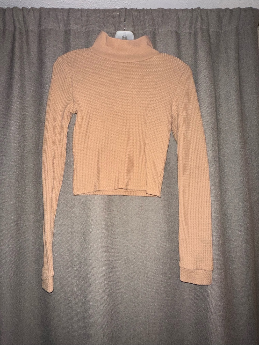 Aerie waffle turtle neck cropped